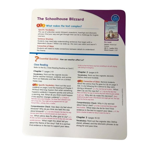 McGraw Wonders Leveled Reader Lesson Cards Grade 3 2020 Homeschool Reading Langu - Picture 2 of 3